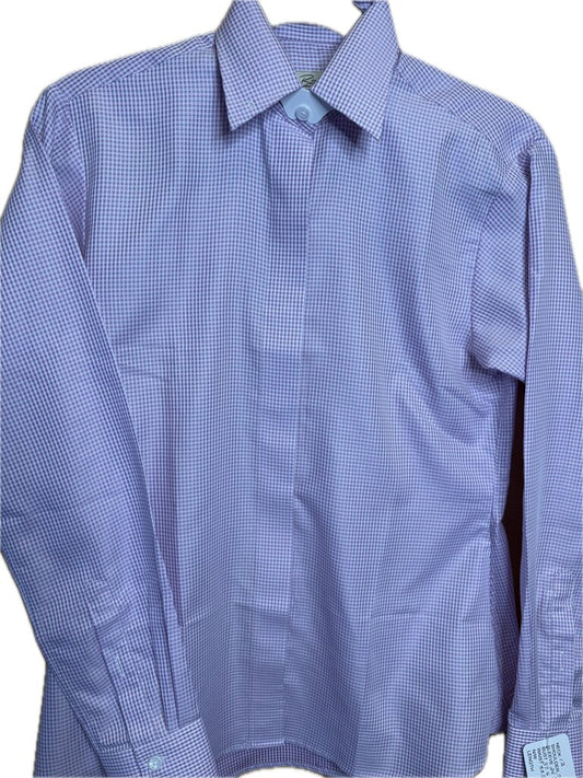 PURPLE SQUARE PATTERN BETTY BERDINE SHIRT