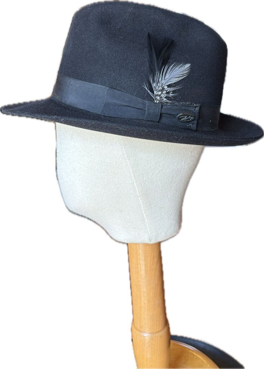 BLACK BAILEYS SNAP BRIM SIZE 7