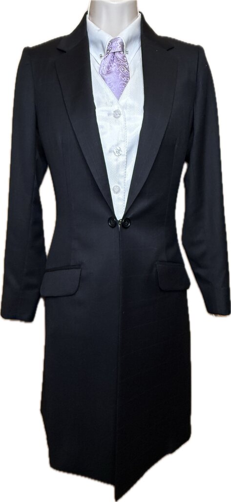 BLACK WITH SUBTLE WINDOWPANE BETTY BERDINE DAY SUIT