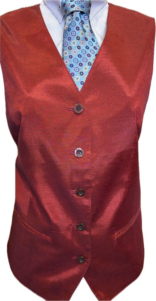 RED SATEEN ELLIE MAY VEST
