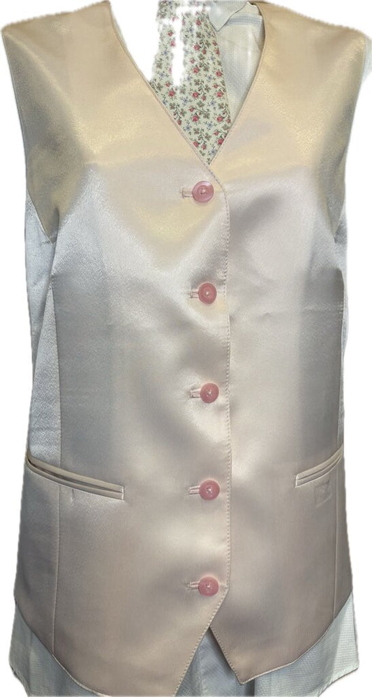 PINK SATIN ELLIE MAY VEST