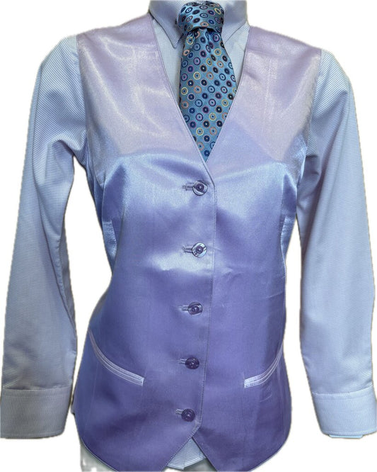 PINK PIN DOT BETTY BERDINE SHIRT