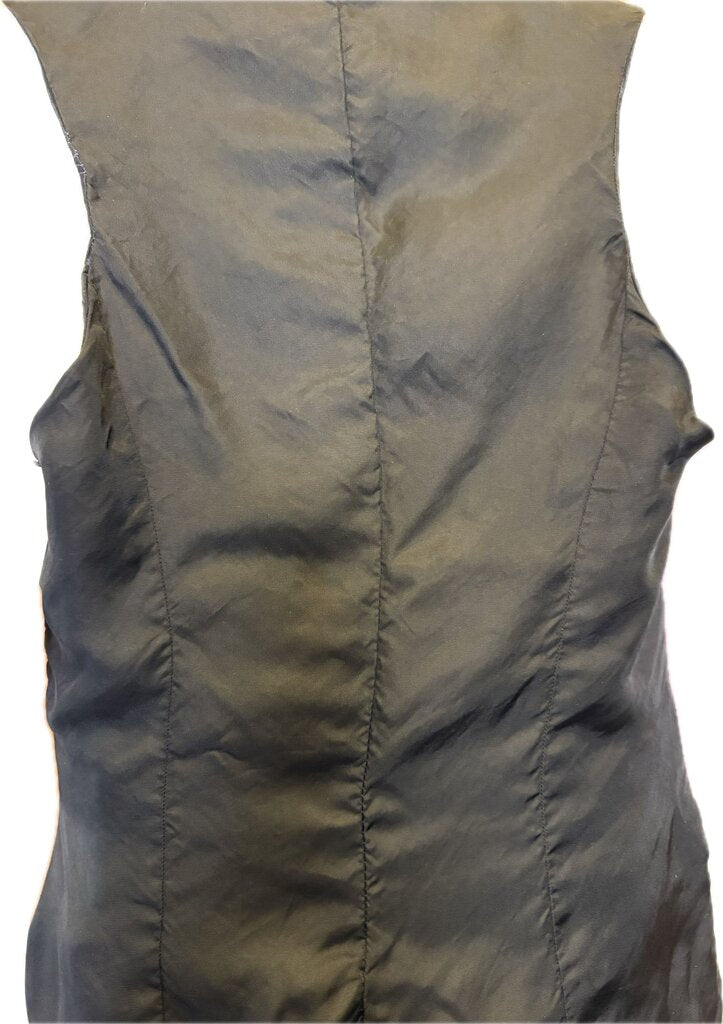 PINK AND GREEN REVERSIBLE DUPIONI SILK VEST