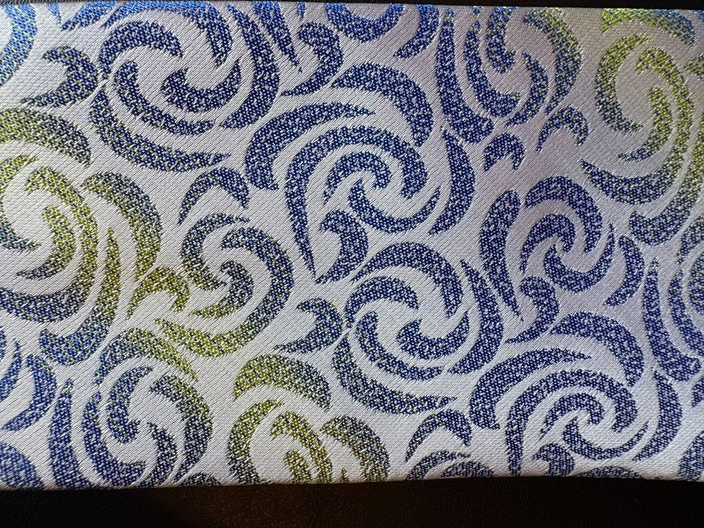 YELLOW BLUE SWIRLS TIE