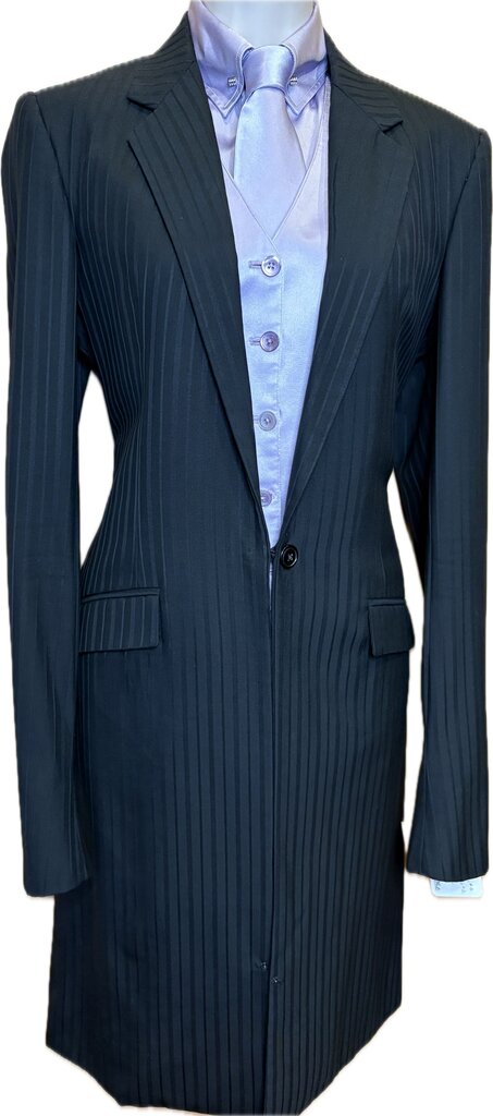 BLACK STRIPE BECKER BROTHERS DAY SUIT