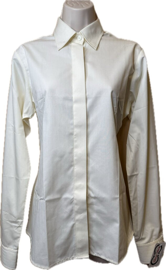 CREAM PATTERN BETTY BERDINE SHIRT