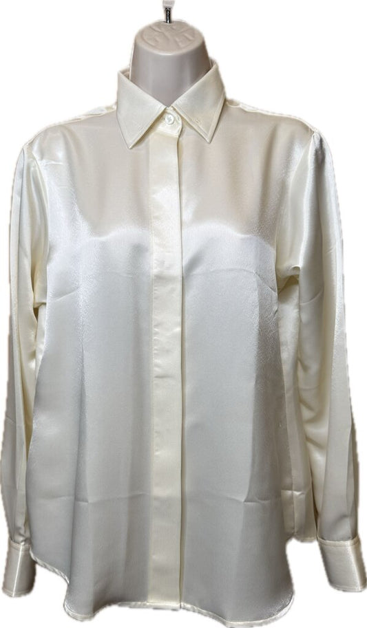 IVORY SATIN BETTY BERDINE SHIRT