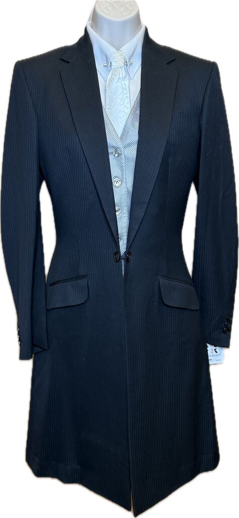 BLACK TONE ON TONE STRIPE BBROS DAY SUIT