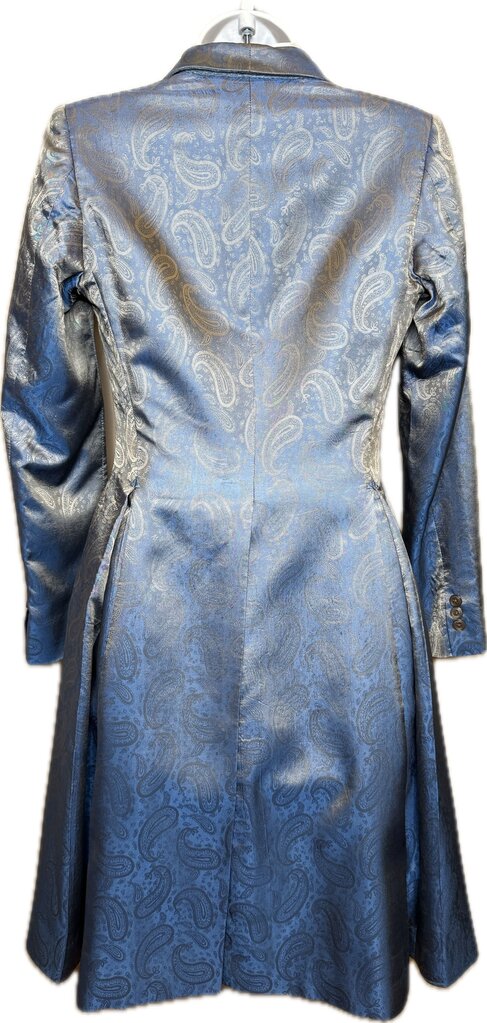 CHAMPAGNE/BLUE PAISLEY BETTY BERDINE DAY COAT
