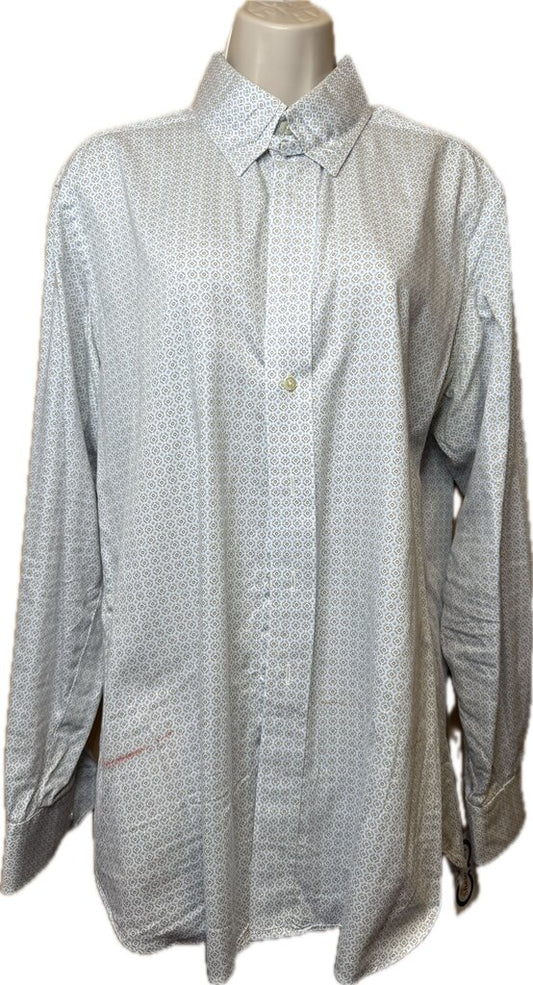 BLUE AN BROWN PATTERN BBRO'S SHIRT