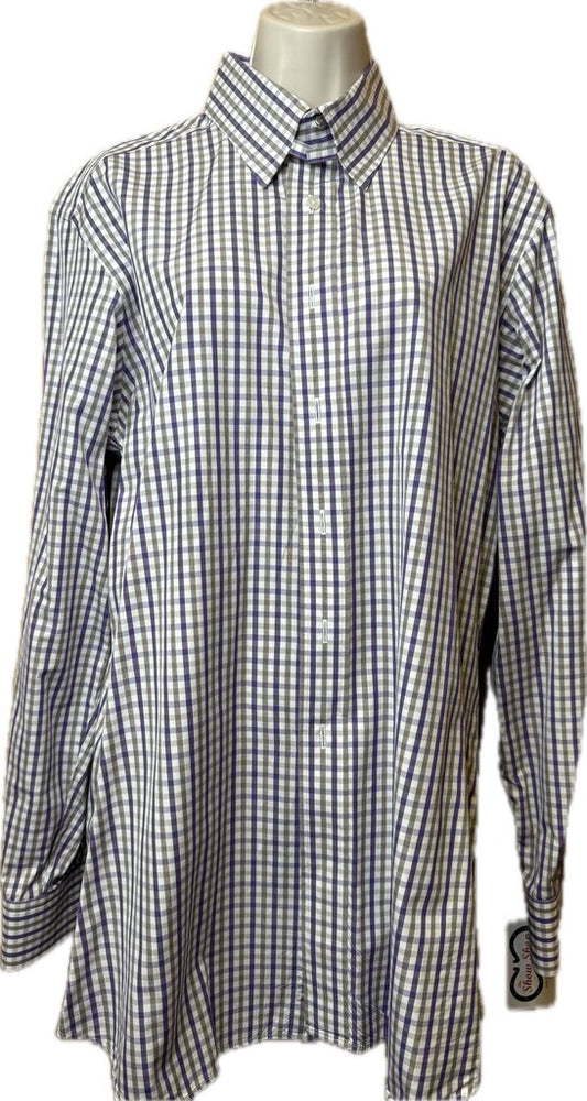 PURPLE AND GREEN CHECK BBROS SHIRT