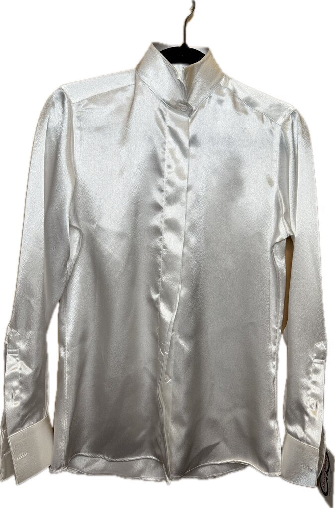 WHITE SATIN SHIRT HARTMEYER