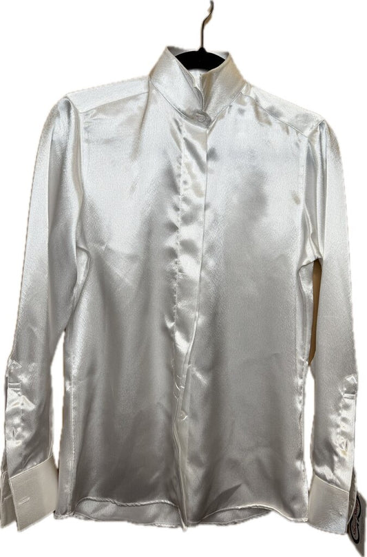 WHITE SATIN SHIRT HARTMEYER