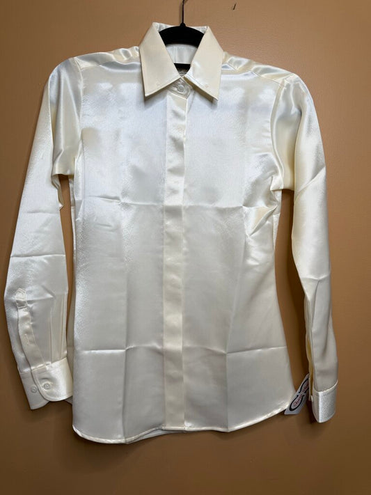 CREAM SATIN BETTY BERDINE SHIRT