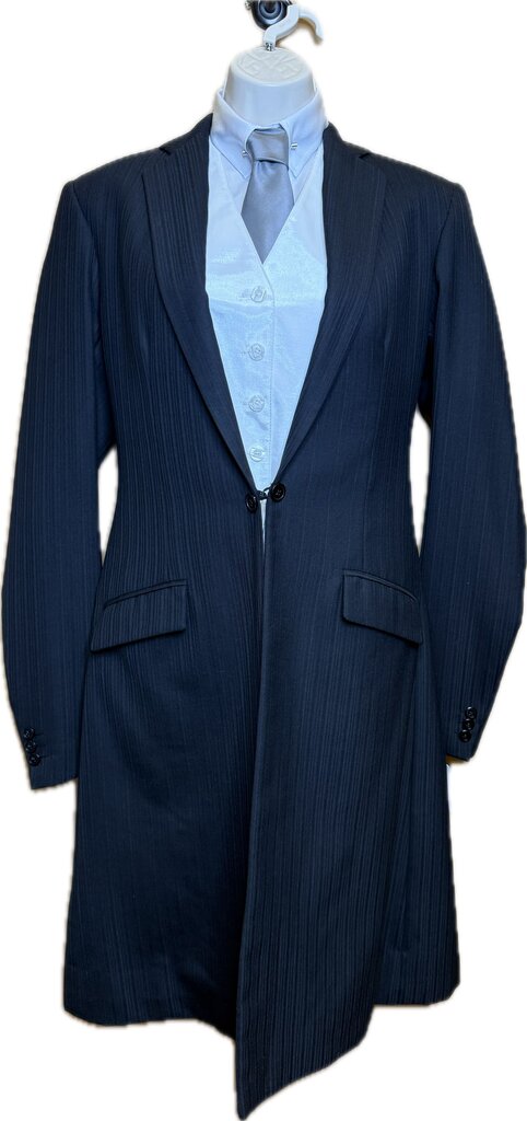BLACK CARL MEYERS DAY SUIT WITH 2 PAIRS OF JODS