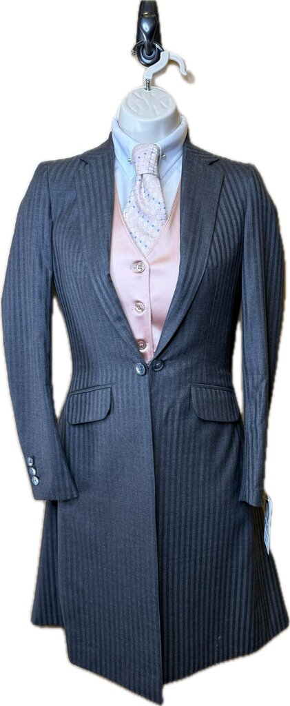 CHAR. GRAY WITH PINK PINSTRIPE BETTY BERDINE