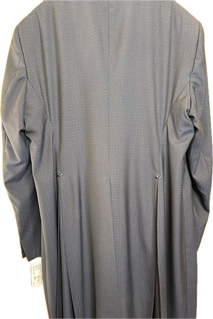 NAVY PATTERN DEREGNAUCOURT DAY COAT