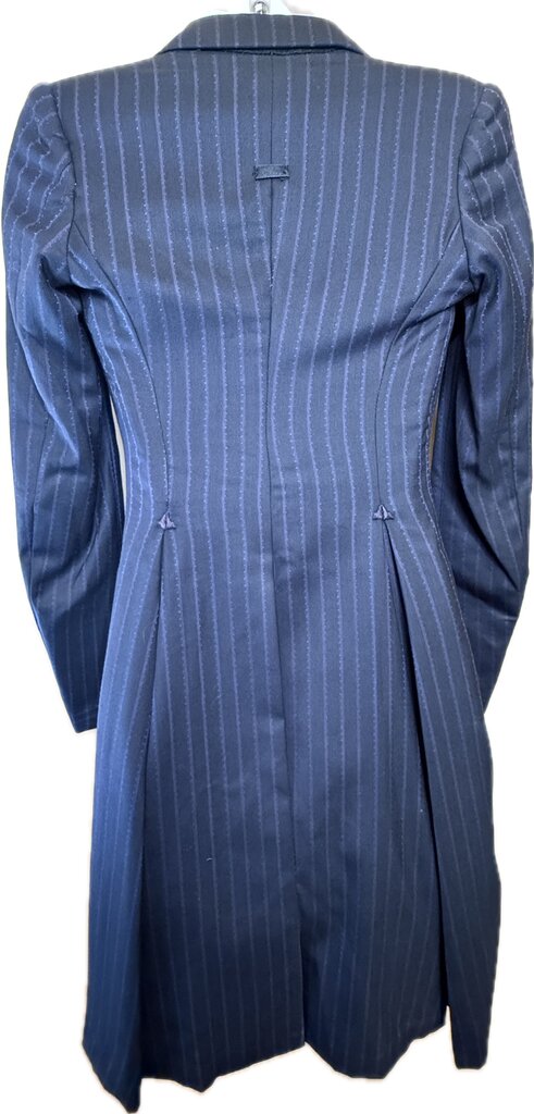 BLACK WITH PURPLE STRIPE DAY SUIT