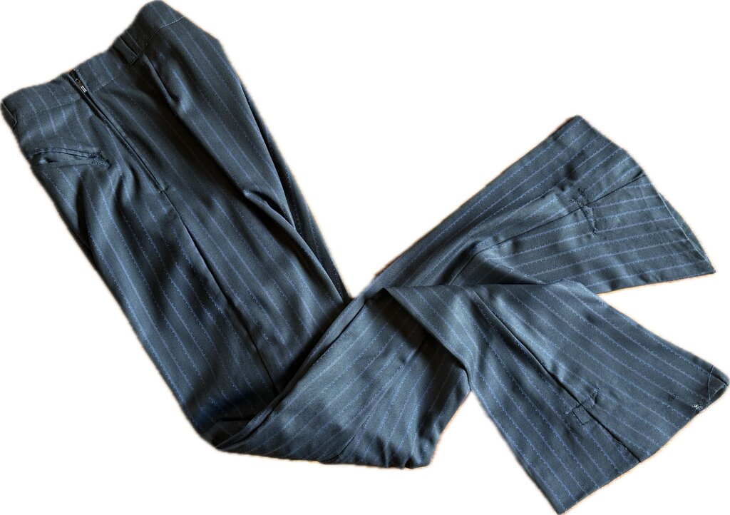 BLACK WITH PURPLE STRIPE DAY SUIT