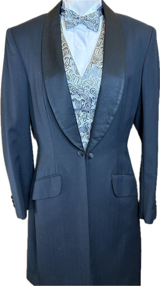 BLACK TONE ON TONE STRIPE MARSHA DEARRIAGA FORMAL