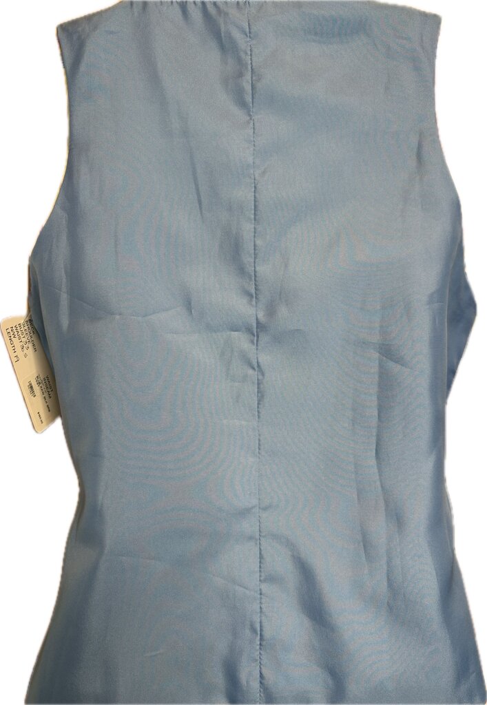 BLUE RAW SILK BRB VEST