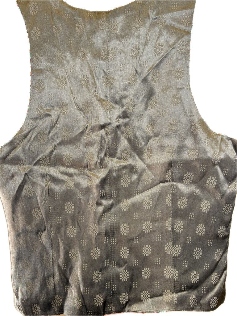 ORANGE SILK DEREGNAUCOURT VEST