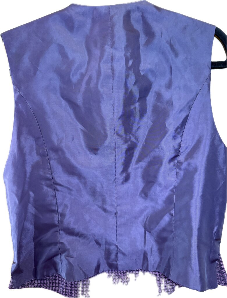 PURPLE/BLACK PATTERN MARSHA DEARRIAGA VEST