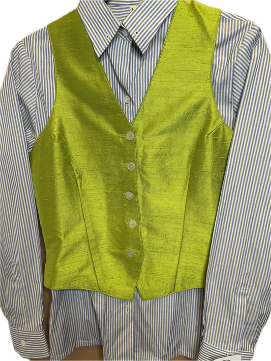 BLUE AND GREEN STRIPE SHIRT BLUE RIBBON BOUTIQUE