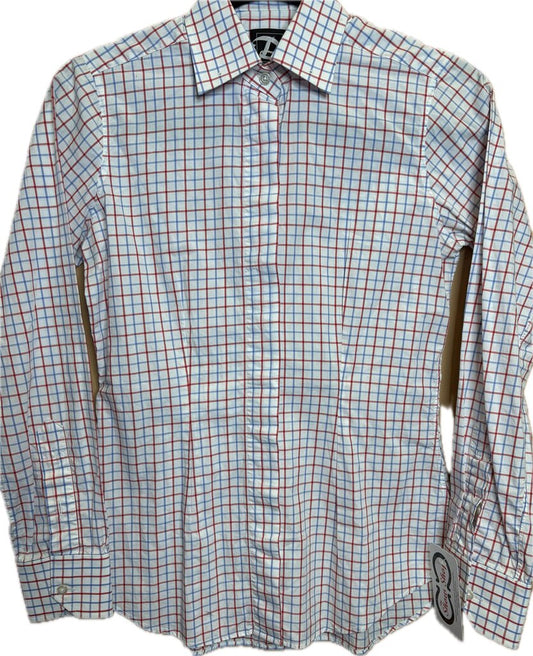 RED AND BLUE CHECK DEREGNAUCOURT SHIRT