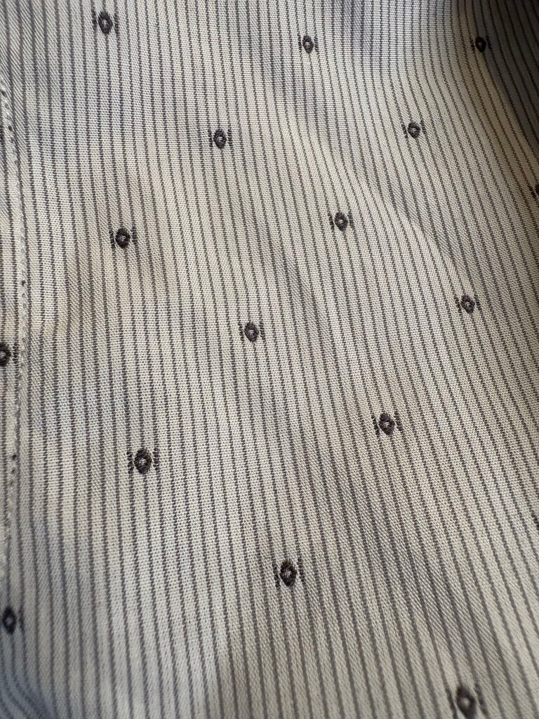 GRAY STRIPE WITH BLACK DOTS BRB SHIRT