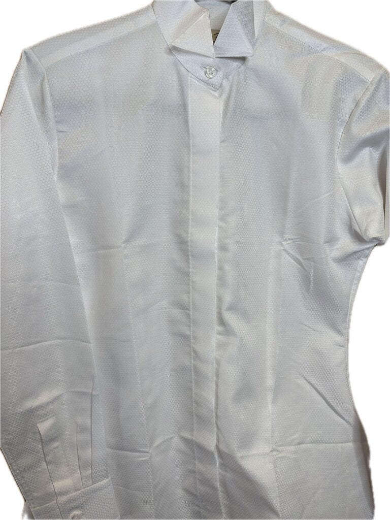 WHITE PATTERN FORMAL BETTY BERDINE SHIRT