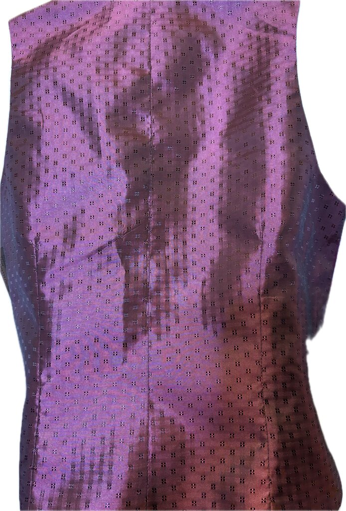 MAGENTA DUPIONI SILK MARSHA VEST