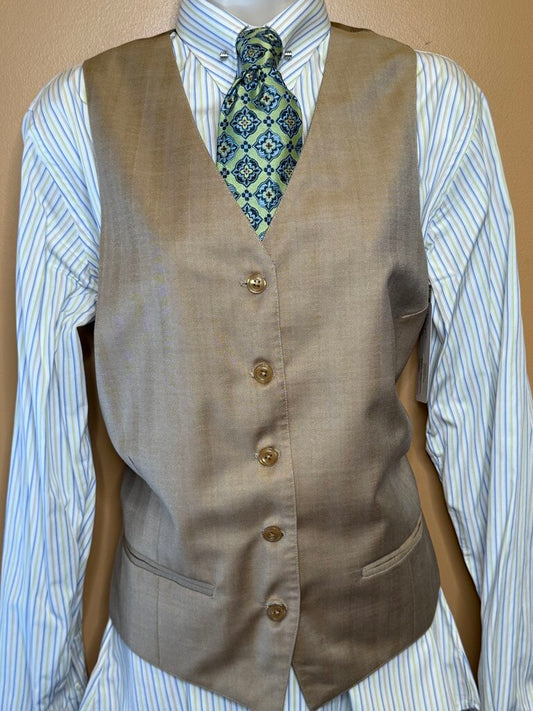 CAMEL HERRINGBONE BBRO'S VEST