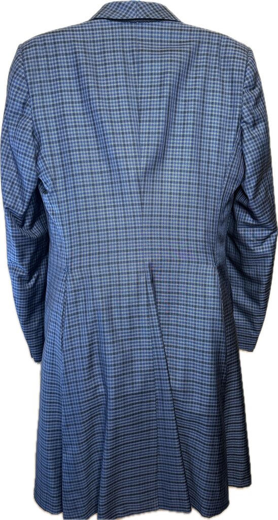 GRAY, BLACK AND NAVY CHECK BBRO'S DAY COAT