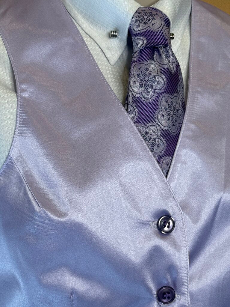 LILAC SATIN BETTY BERDINE VEST