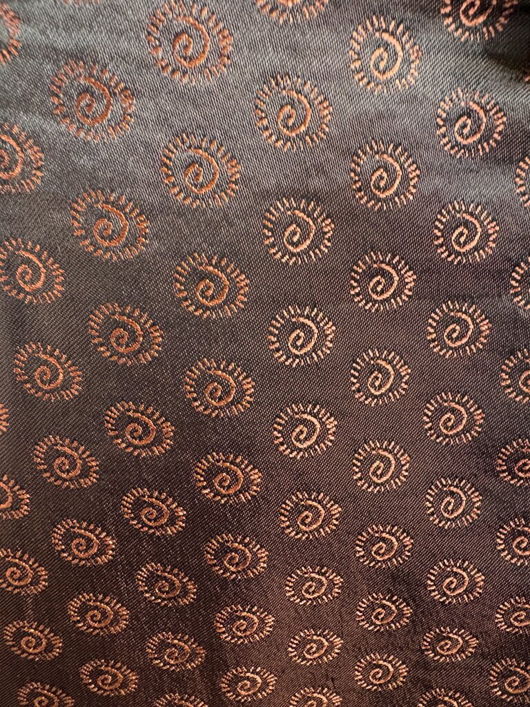 BLACK WITH BRONZE PATTERN DEREGNAUCOURT DAY COAT