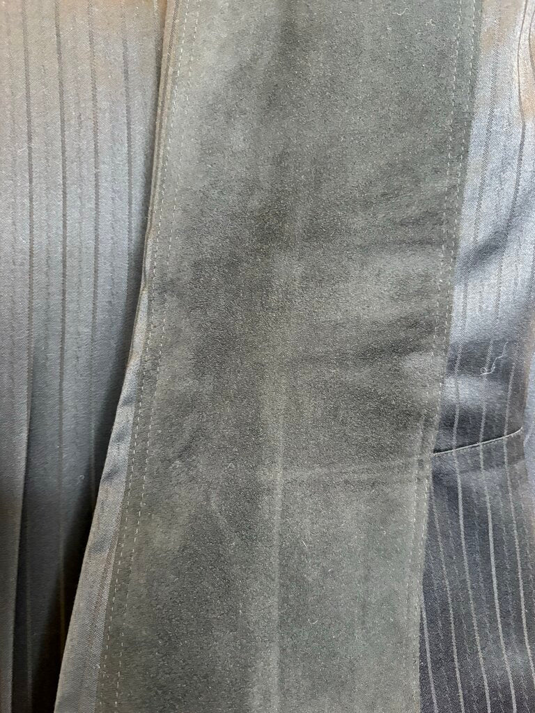 BLACK WITH SHEEN STRIPE BETTY BERDINE FORMAL