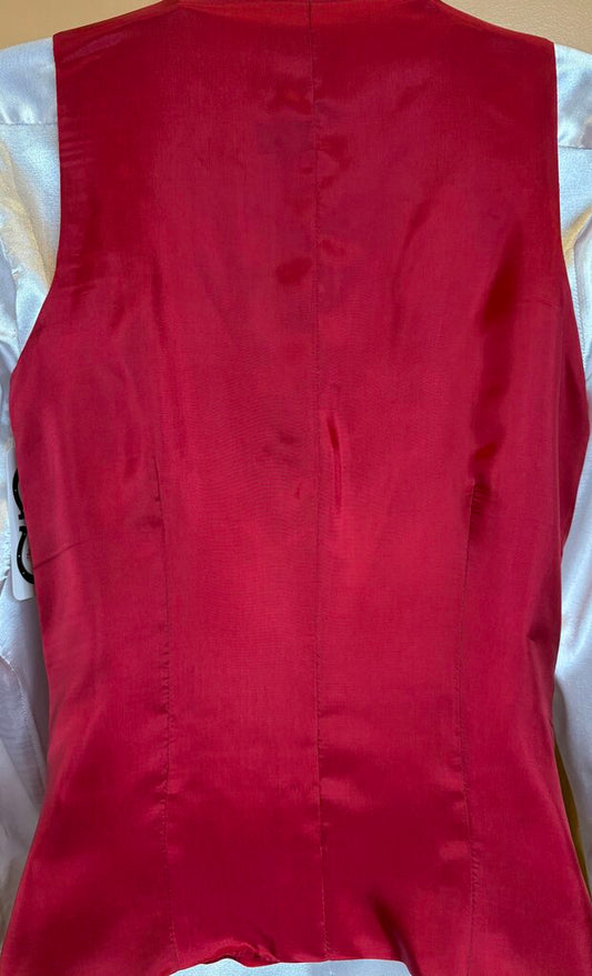 BRAND-NEW BURGUNDY ROSES BETTY BERDINE VEST 34