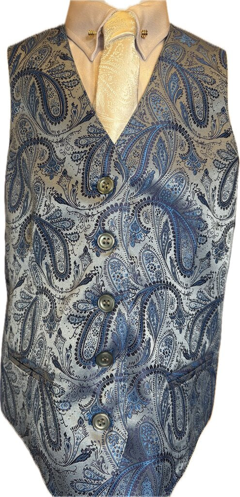 BRAND-NEW BLUE PAISLEY BETTY BERDINE VEST
