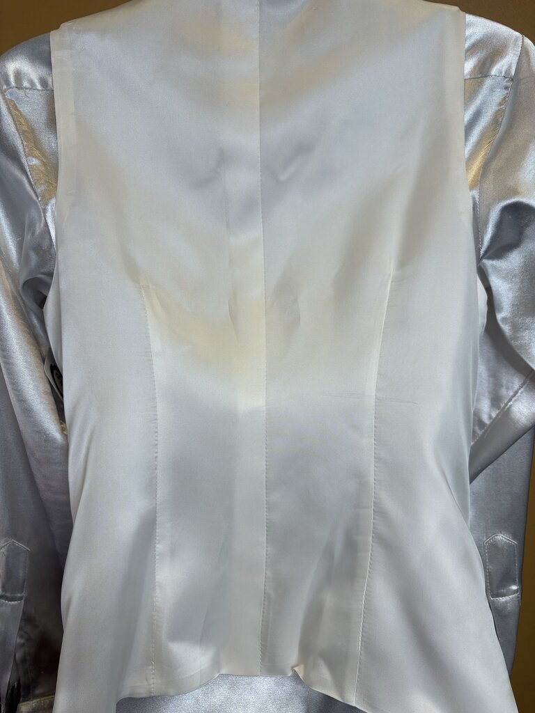 BRAND-NEW WHITE SATIN BETTY BERDINE VEST