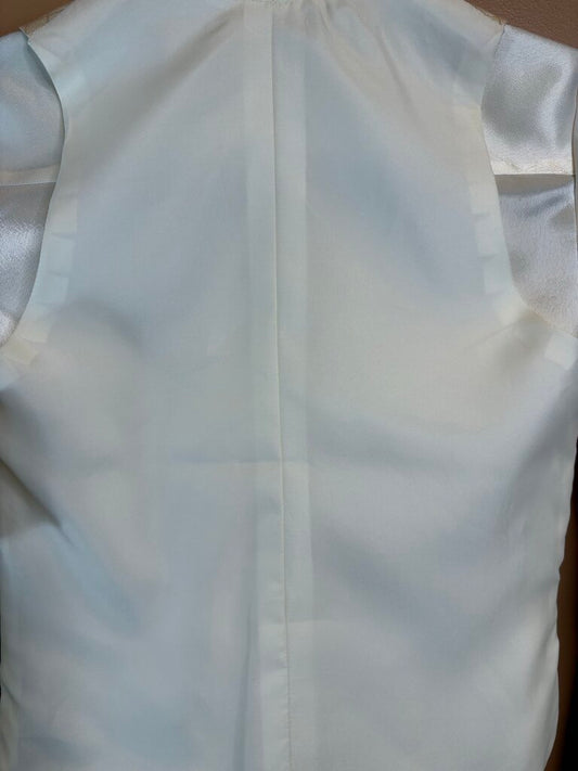 CREAM DIAMOND PATTERN VEST