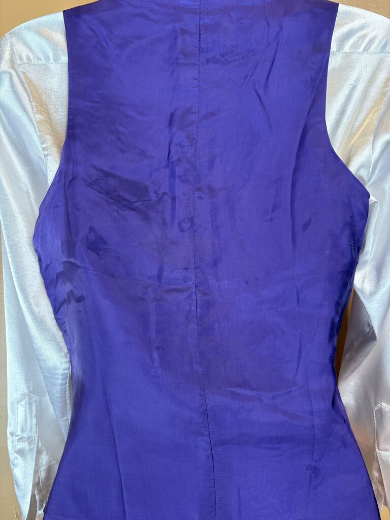 PURPLE DUPIONI SILK BRB VEST