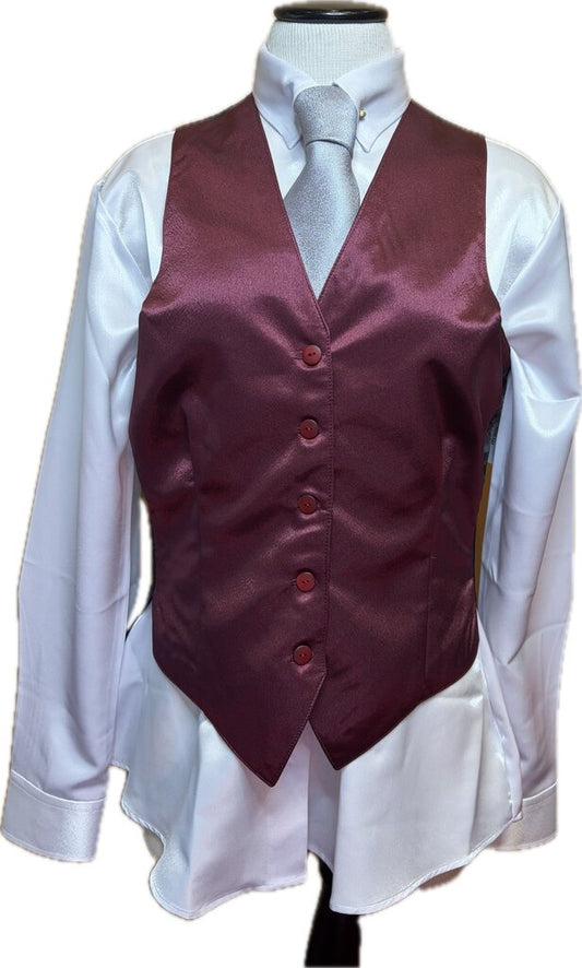 PURPLE SATIN BRB VEST