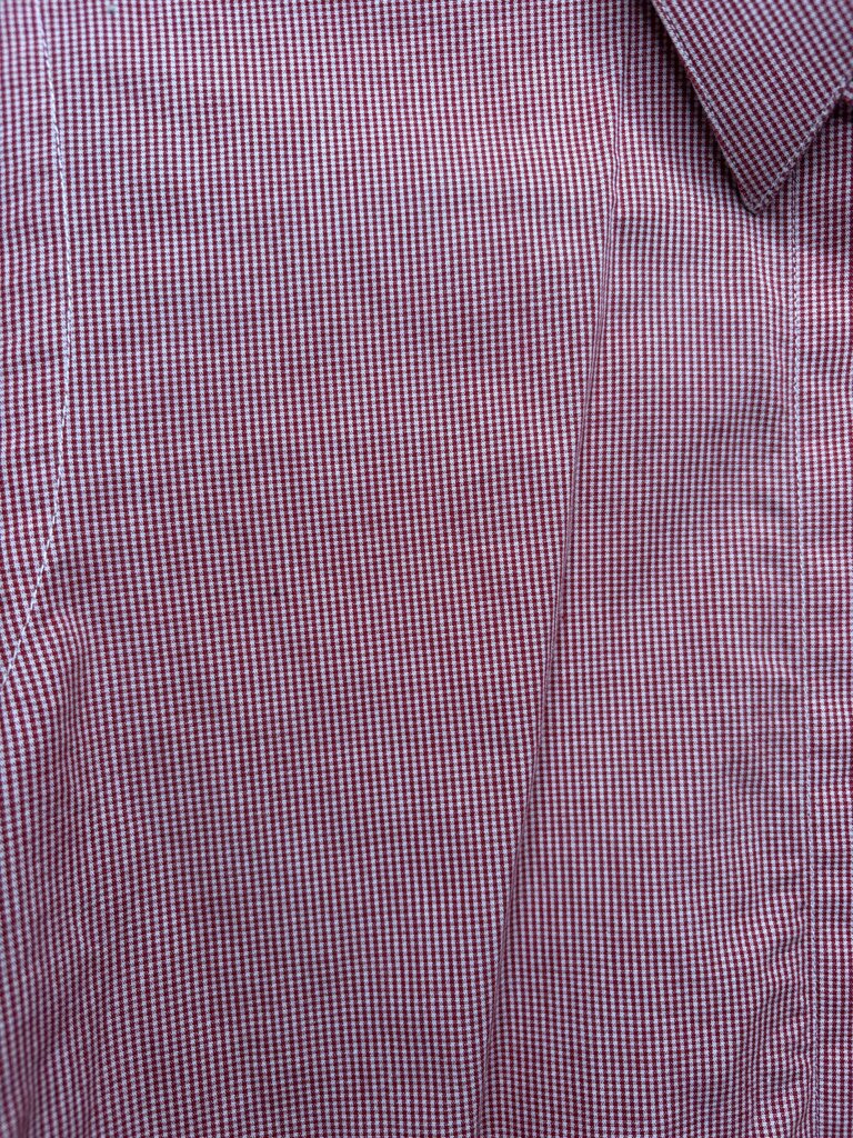 RED CHECK MARSHA DEARRIAGA SHIRT