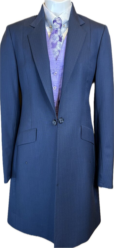 NAVY HERRINGBONE LE CHEVAL SUIT