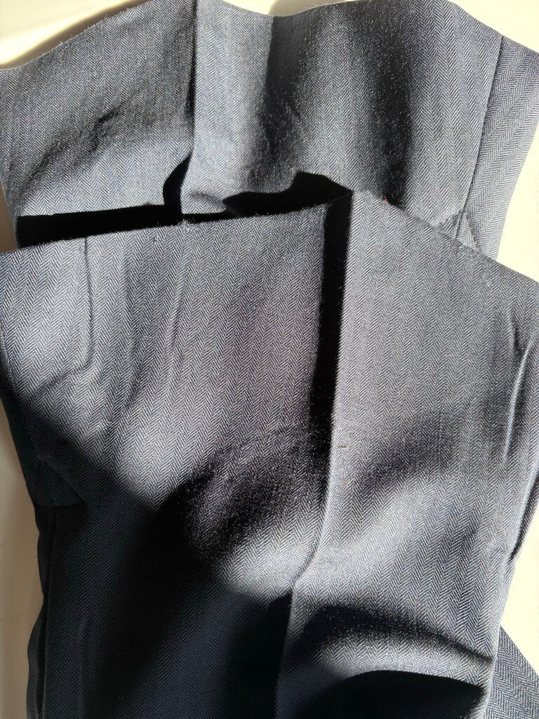 NAVY HERRINGBONE LE CHEVAL SUIT