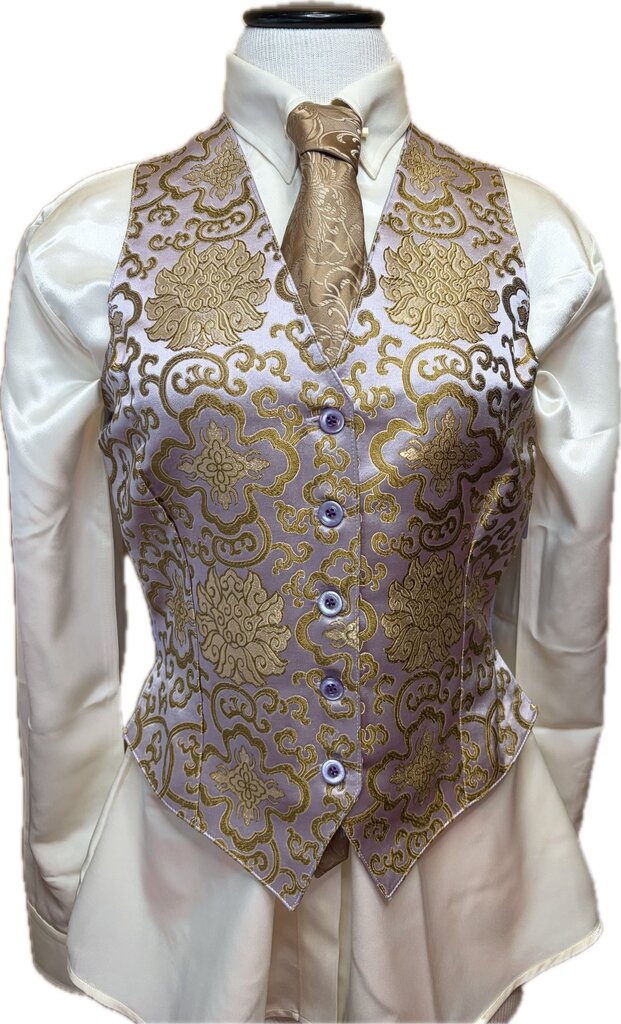 CREAM SATIN BETTY BERDINE SHIRT