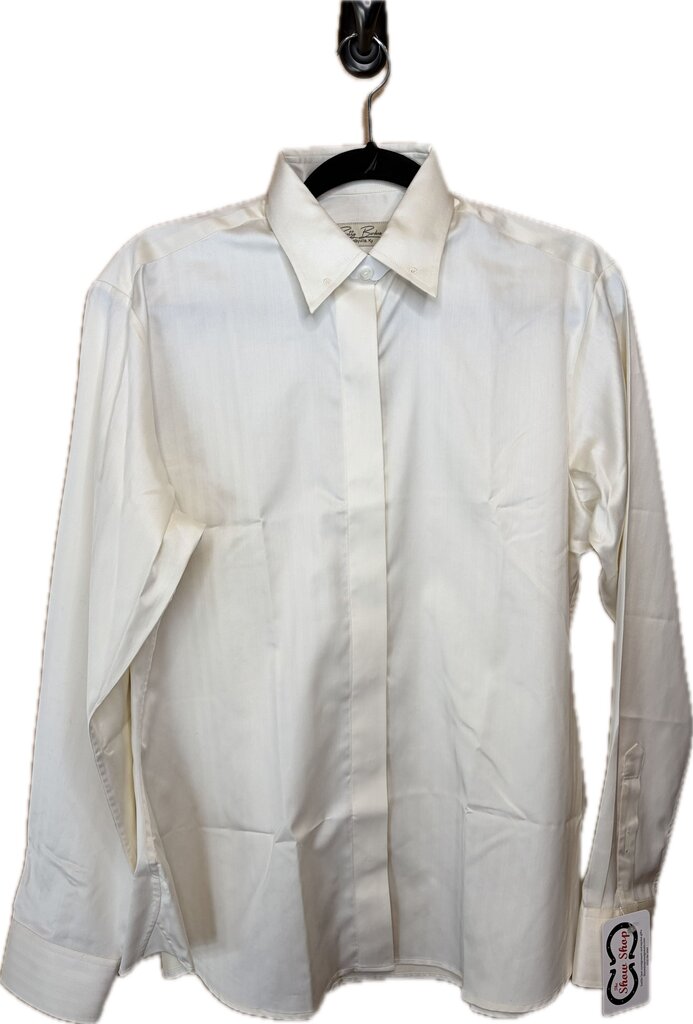 CREAM HERRINGBONE BETTY BERDINE SHIRT