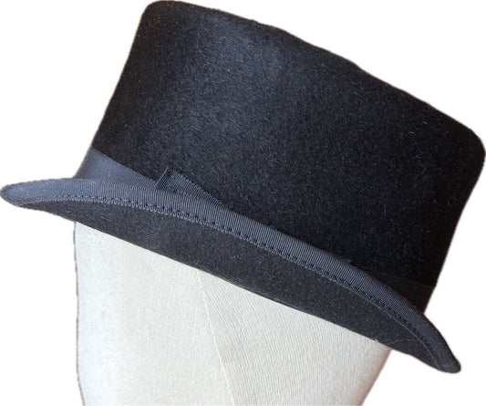 BLACK TOP HAT 6 7/8