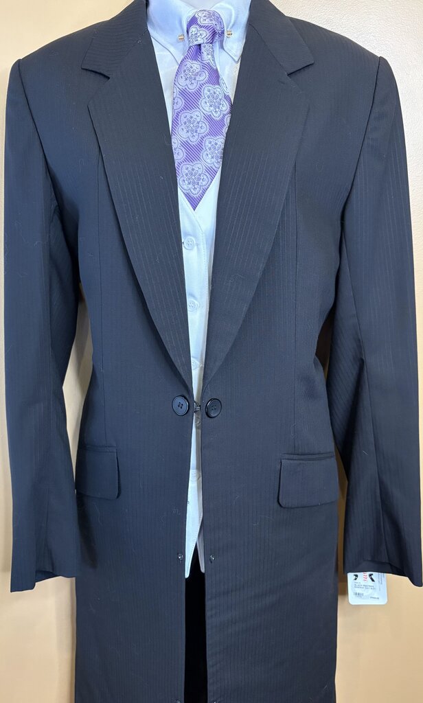 BLACK PINSTRIPE MARSHA DAY SUIT